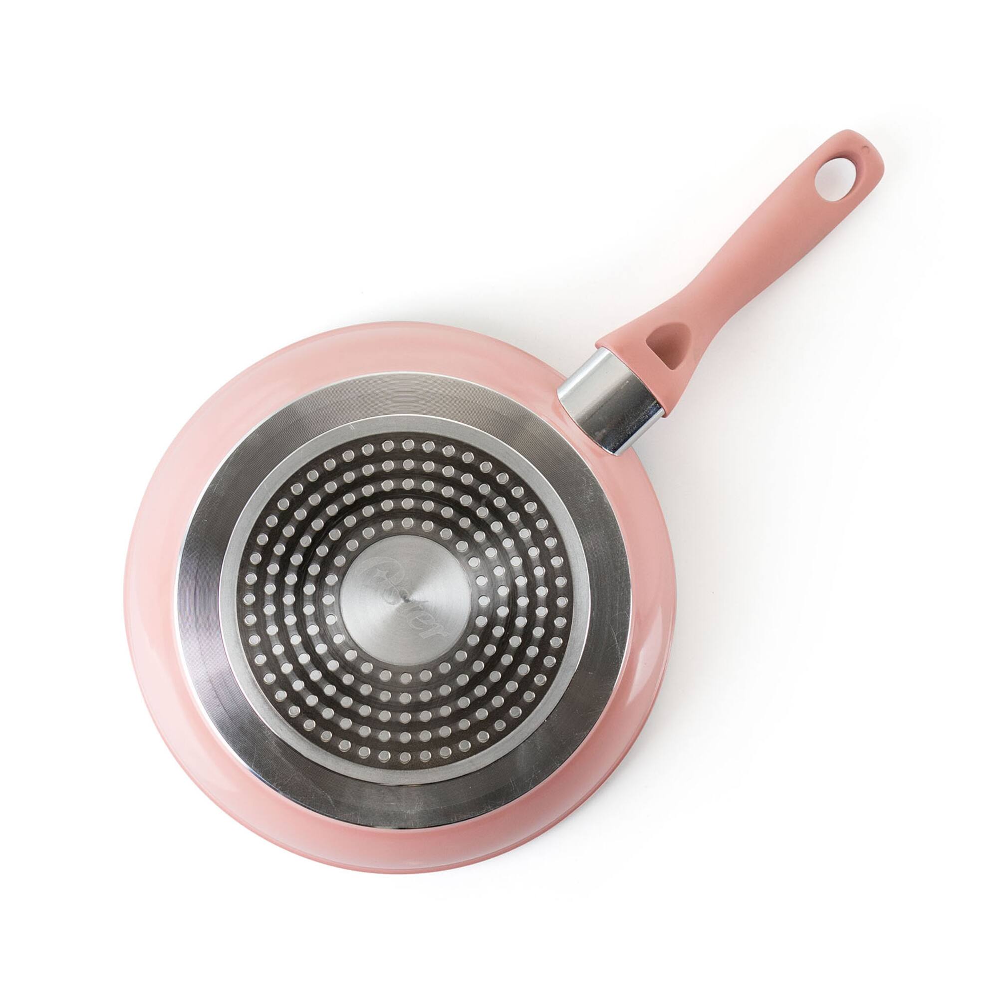 Oster Lynhurst 2-Piece Pink Aluminum Nonstick Frying Pan Set